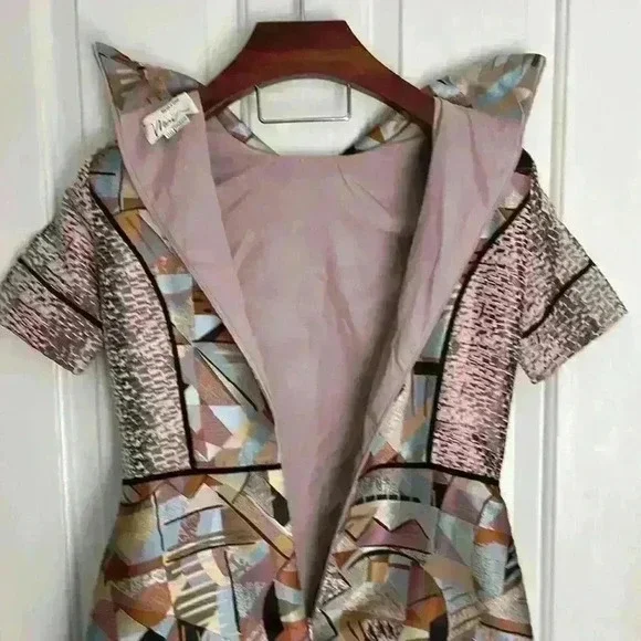 Miri New York Metallic Dress Size 00 Fits Like A Size 4-6 - Picture 7 of 10